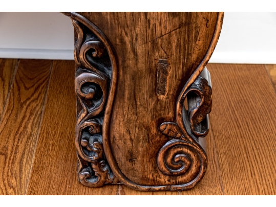 Chinese Carved Console Cabinet