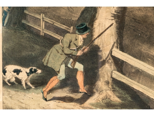 English 19th Century Color Prints Of Hunts