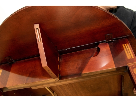 Pair Kindel Winterthur Collection Mahogany Inlaid Pembroke Tables