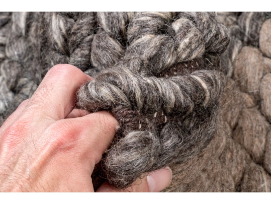 Hand Woven Felted Wool Shelton Casco Carpet, 7'-10