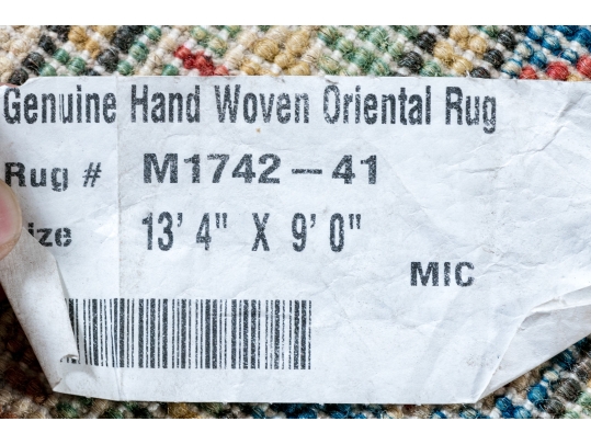 HAND KNOTTED ROOM SIZE PAKISTAN KAZAK WOOL CARPET - Apx. 9 X 12, NEW