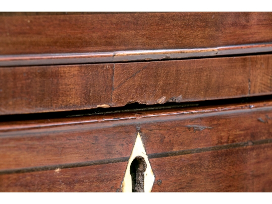 Antique Mahogany Bowfront Chest Of Drawers
