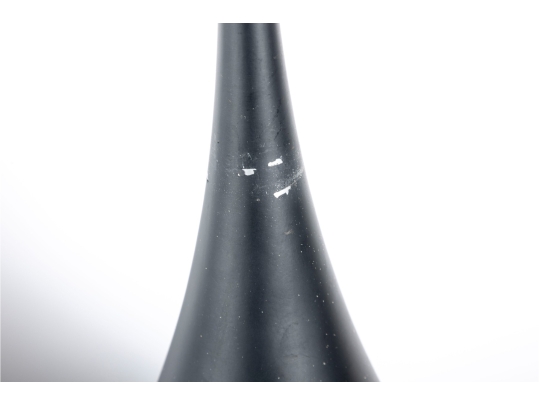 Pair Of Modern Black Metal Globe Pendant Lights