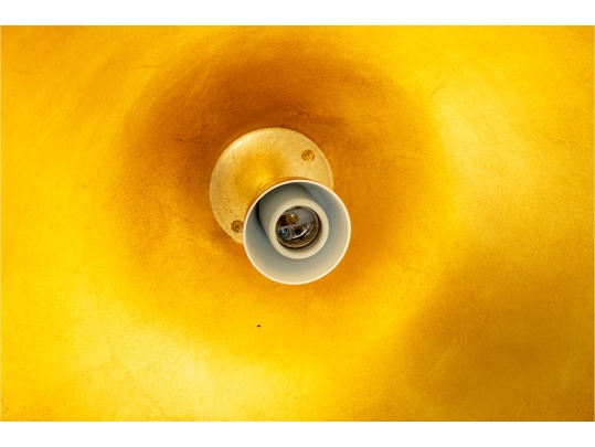 Pair Of Modern Black Metal Globe Pendant Lights