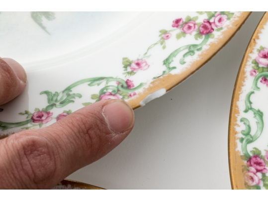 Set Of 11 French, Theodore Haviland Limoge Dishes, Signed