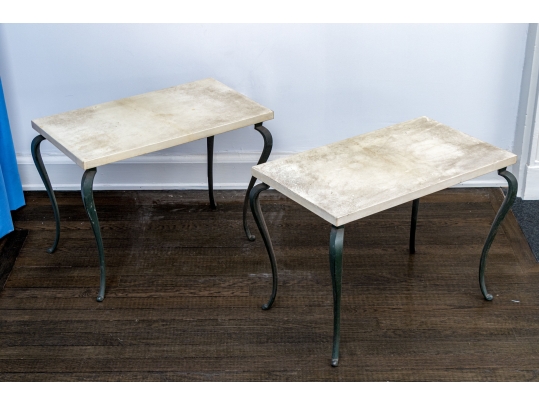 Antique Pair Of Side Tables, First Quarter 20th C.