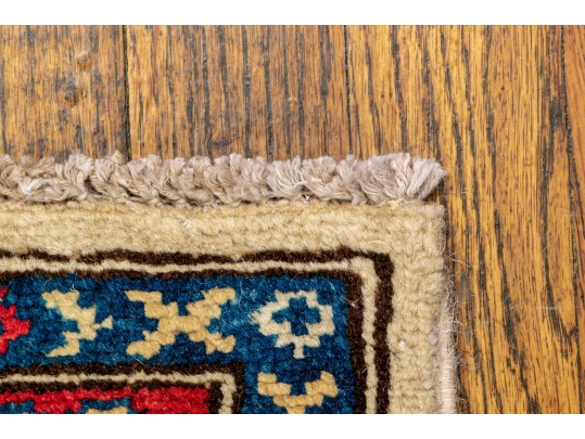 Hand-Knotted Caucasian Wool Carpet Runner, 2'6