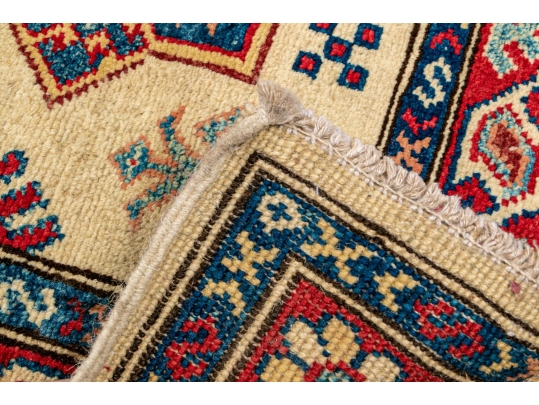Hand-Knotted Caucasian Wool Carpet Runner, 2'6