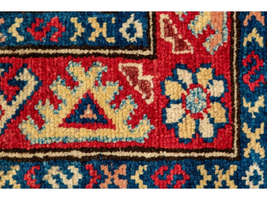 Hand-Knotted Caucasian Wool Carpet Runner, 2'6