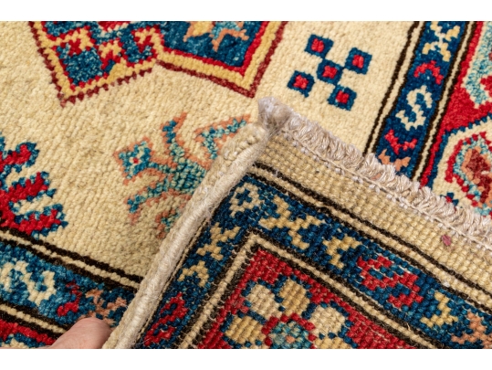 Hand-Knotted Caucasian Wool Carpet Runner, 2'6