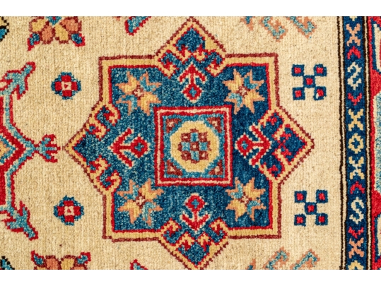 Hand-Knotted Caucasian Wool Carpet Runner, 2'6