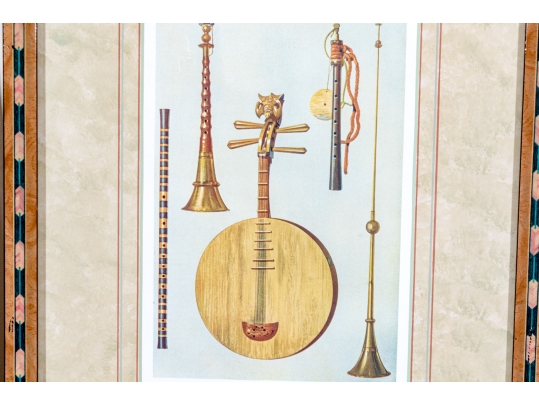 Set Of Eight Decorative Prints Of Instruments