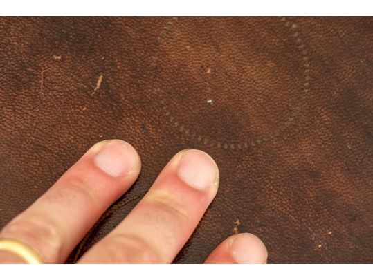 Pair Of Vintage Leather Wrapped Two Drawer Chests