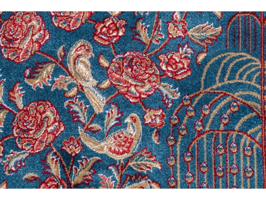 Turkish Silk Area Prayer Rug, 2'10