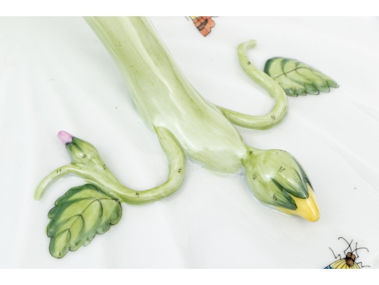 Herend Hungary Hand-Painted Porcelain Lidded Tureen, Rothschild Bird (RO) Pattern