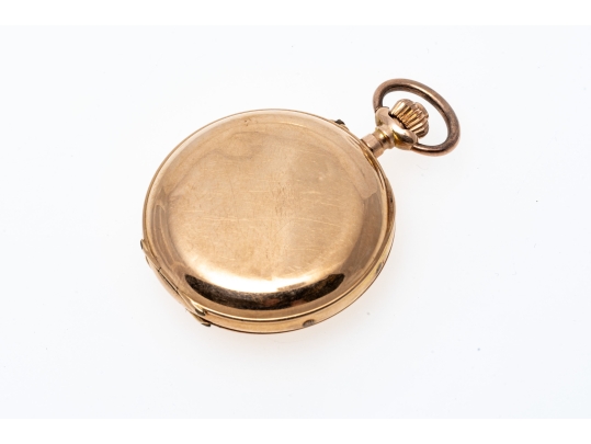 14K Small Vintage Floral Pocketwatch