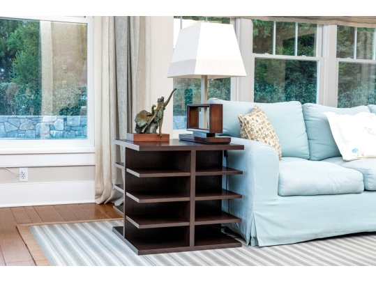 Quality End Table With Sixteen Shelves