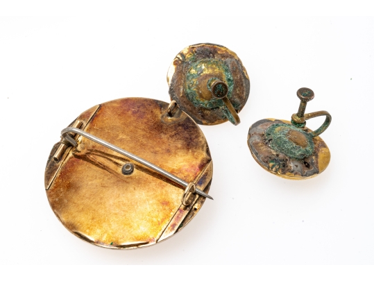 Collection Of Victorian Mourning Jewelry, Gold Filled And 9K