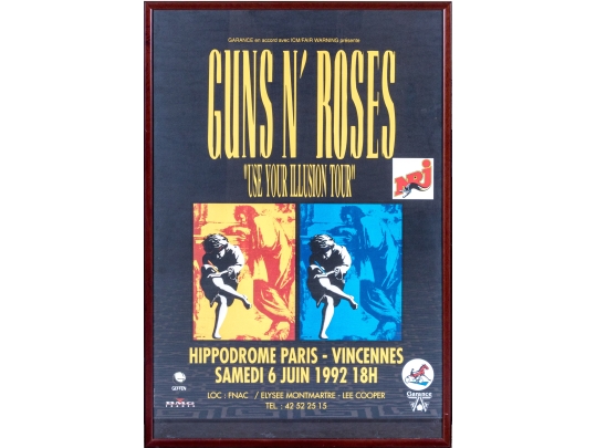 Guns N' Roses Use Your Illusion Tour 1922 Poster