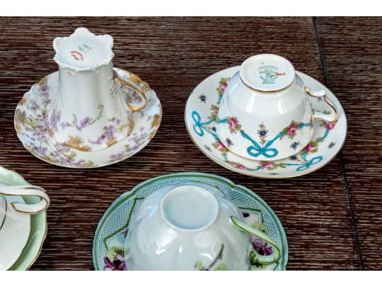 Collection Of Fourteen English Teacups And Saucers