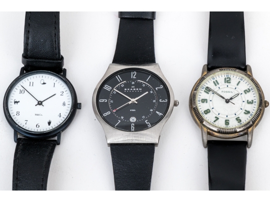 Collection Of Assorted Fashion Watches, Including Skagen
