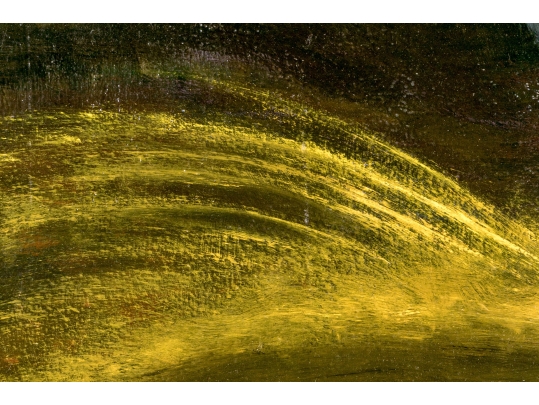Edward Castiglione (Am., CT, 1948-2010 Modernist Oil On Canvas, Concoidal Abstract
