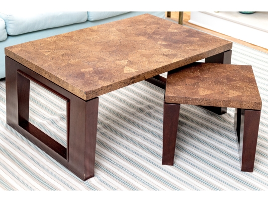 Cocktail Table With Matching Accent Low Table