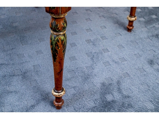 Adams Style Shield Back Painted Armchair