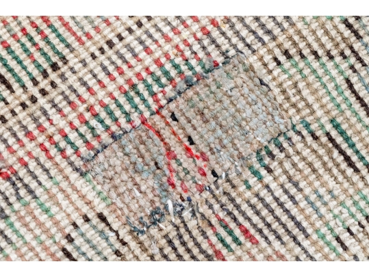 HAND KNOTTED WOOL PERSIAN OVER DYE CARPET, 9-7