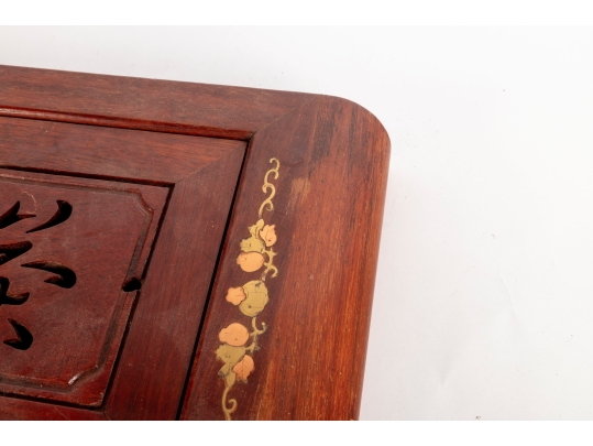 Chinese Wooden Tea Ceremony Tray With Drain Basin