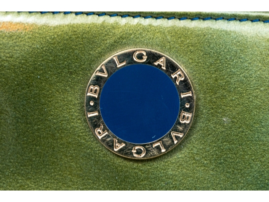 Bulgari Green Patent Leather Wallet