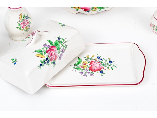 KG Luneville Hand-Painted French Ceramic Serving Wares
