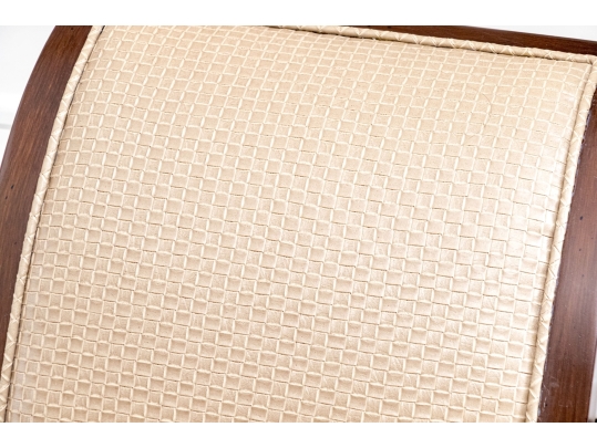 Pair Of Custom Upholstered Klismos Form Bar Stools