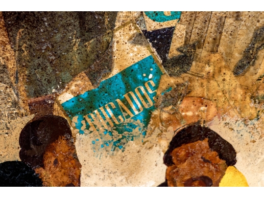 Mixed Media On Board Of A Choir In The Manner Of Andres Escartin (Spanish, B. 1938)