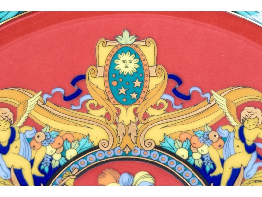 Seventeen Piece Set Of Versace Le Roy Soleil China Serving Wares