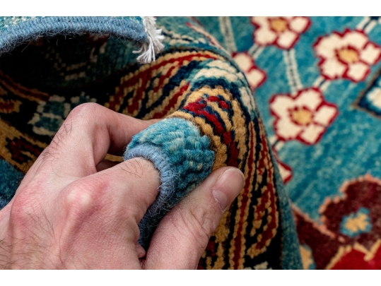 PREMIUM HAND KNOTTED SILKY WOOL PAKISTAN CARPET, 9'-7