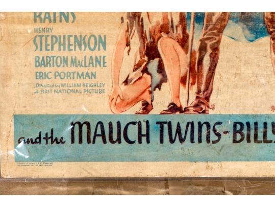 Collection Of Seven 1930's Stamford Theatre Movie Posters And  A 1953 Movie Poster