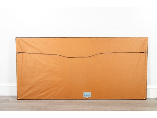 Large Chinese Ink And Watercolor Painting Of Birds On A Branch