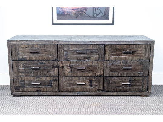 Quality Rustic Nine Drawer Chest