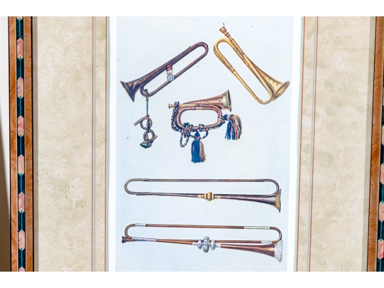Set Of Eight Decorative Prints Of Instruments