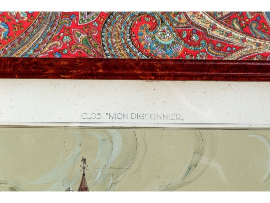 Two Signed French Architectural Artworks