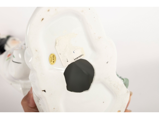 Vintage Chinese Porcelain Guanyin Figure With Pipa