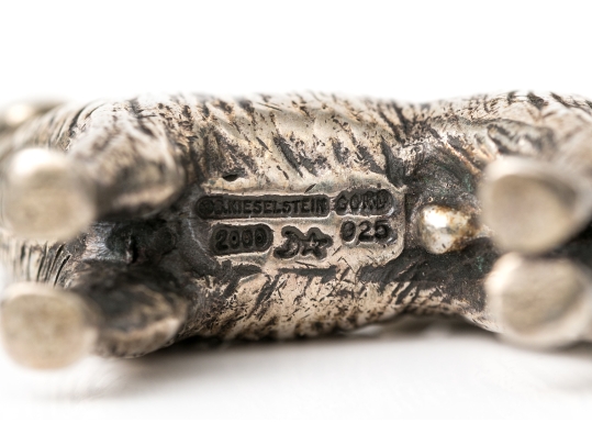 Kieselstein-Cord Sterling Silver Adorable Dog Key Chain