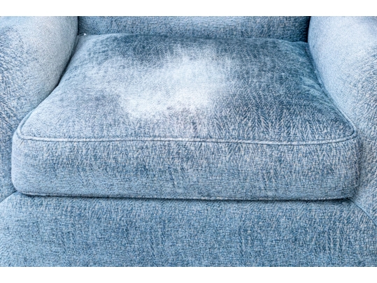 Lewis Mittman Upholstered Armchair With Ottoman