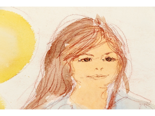 Collection Of A Variety Of Watercolors With Willi Hartung And Two Color Prints 