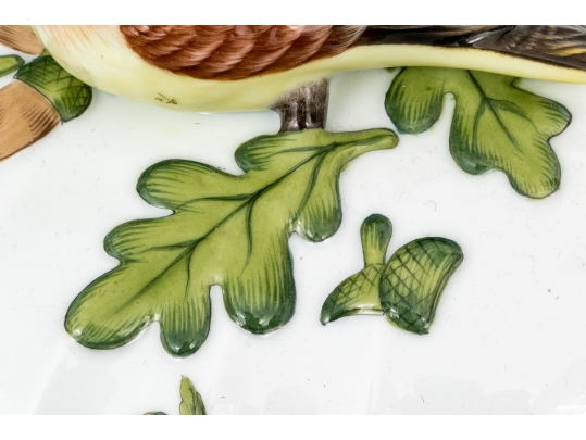 Herend Hungary Hand-Painted Porcelain Covered Tureen, Rothschild Bird (RO) Pattern