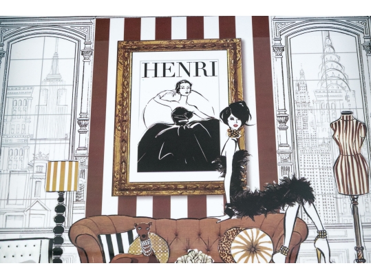 Vintage Henri Bendel New York Laminated Tray