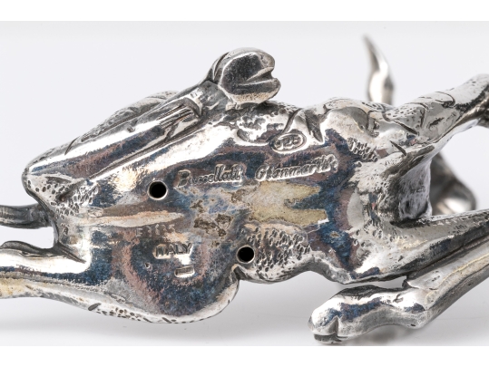 Buccellati Sterling Silver Miniature Lovable Reclining Giraffe, Retail $1,000