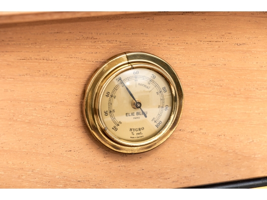 Quality Elie Bleu Paris Burl Veneered Humidor