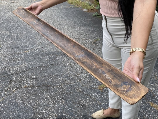 19th Century French Oak Bread Tray